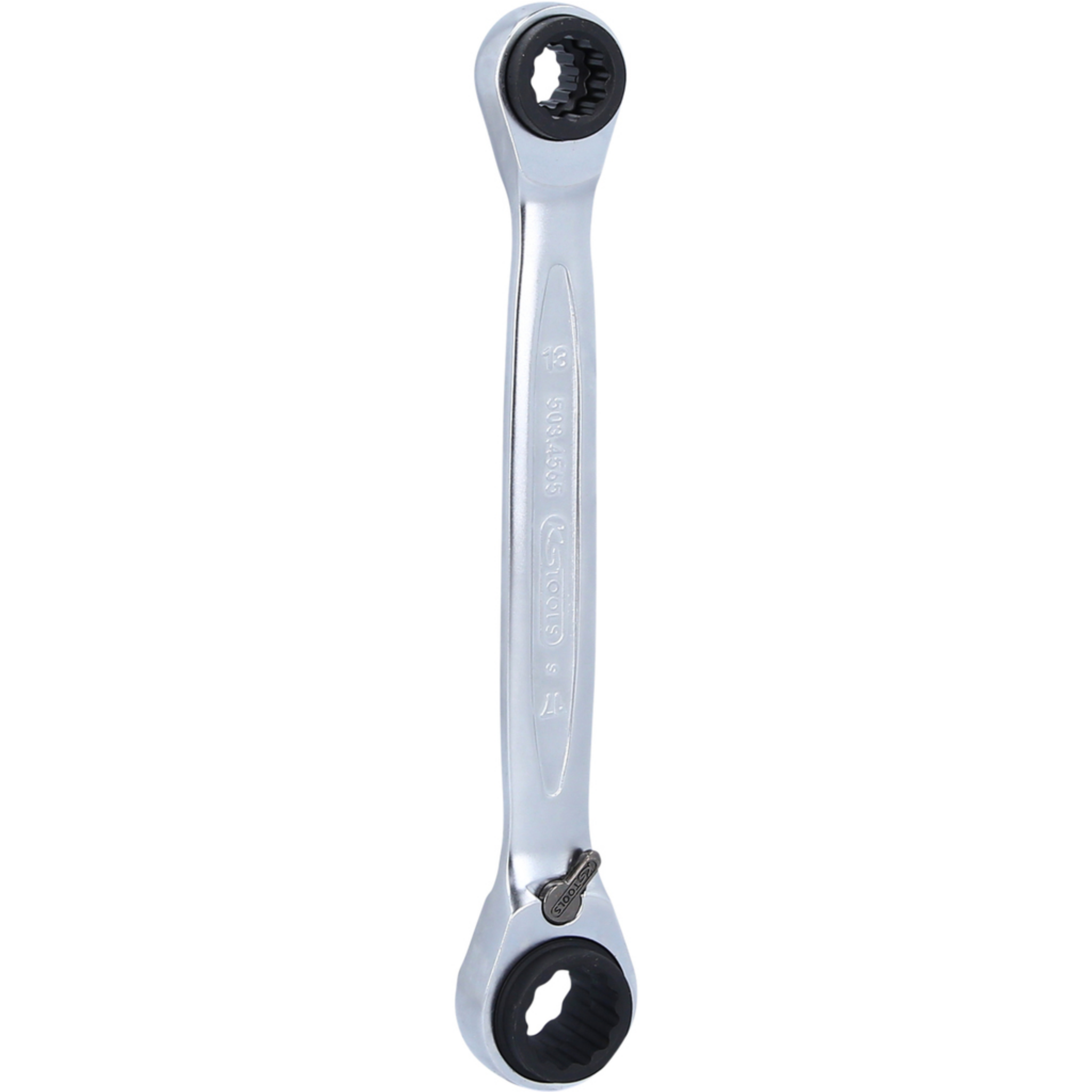 4 in 1 GEARplus umschaltbar Doppel-Ratschenringschlüssel, 10x13x17x19mm