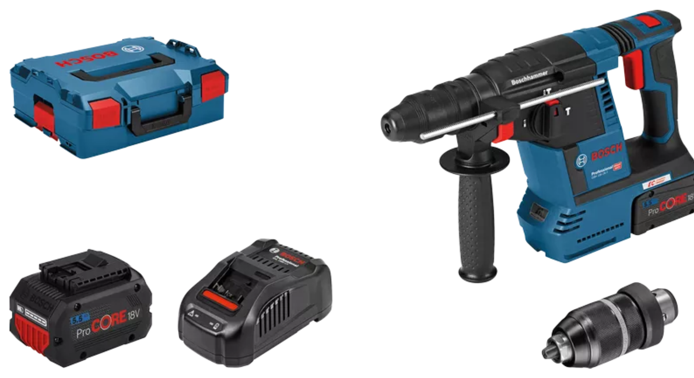 GBH 18V-26F Professional - Akku-Bohrhammer mit SDS plus